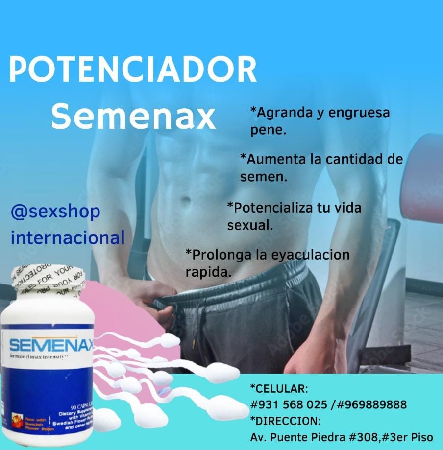 SEMENAX POTENCIADOR NATURAL MAS VOLUMEN DE SEMENDESARROLLO VIRIL